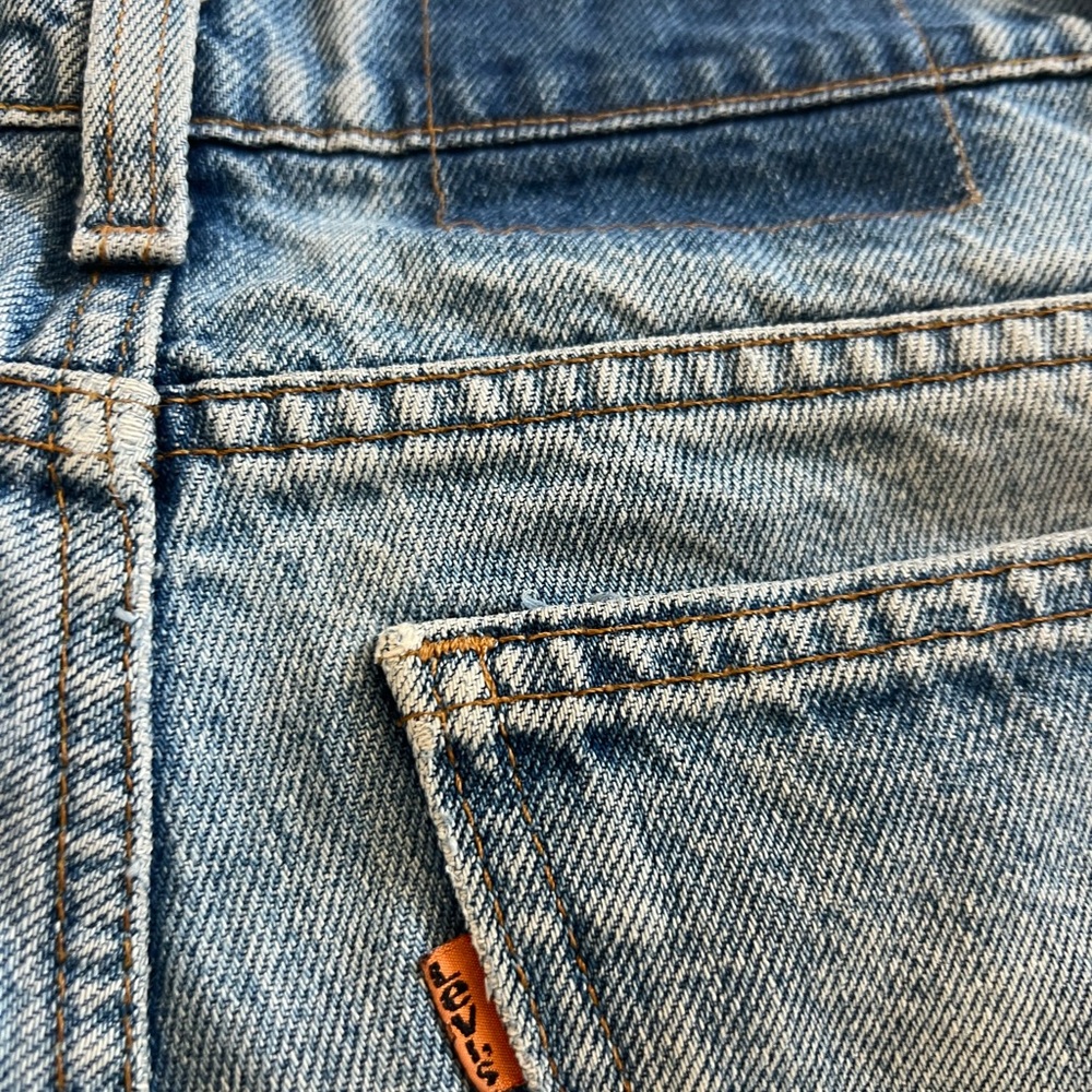 Vintage orange tag Levi Strauss cut off shorts